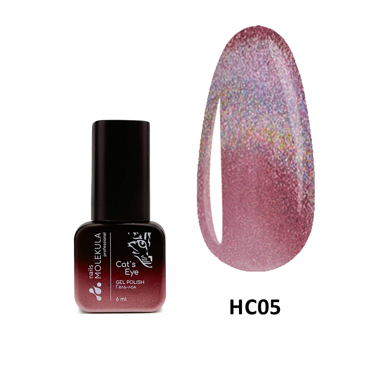 Molekula Gel polish Holographic Cat's Eye - HC05 6ml