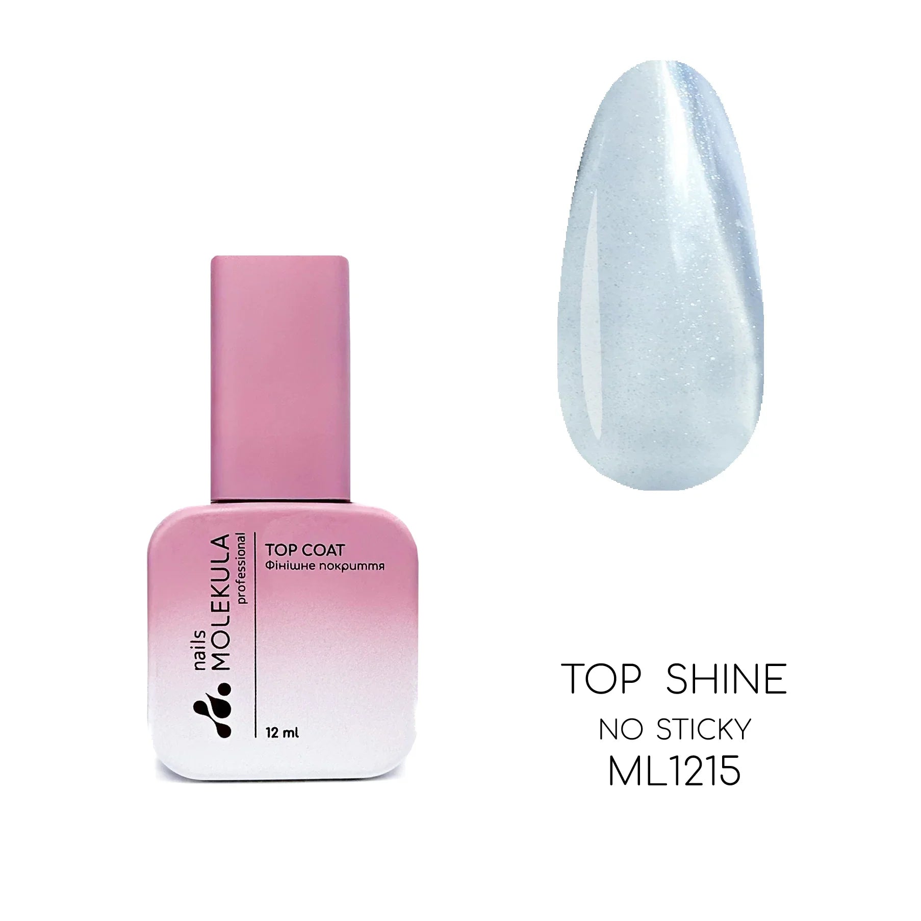 Molekula Top Rubber Shine no sticky 12ml