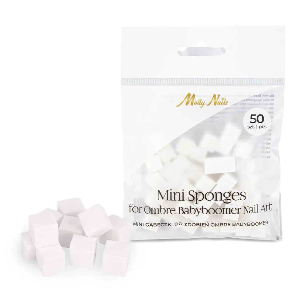 Molly Nails Mini spugnette per decorazioni unghie, ombre babyboomer