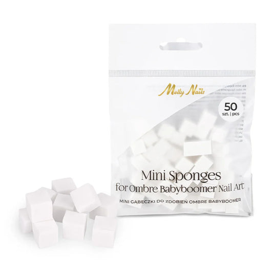 Molly Nails Mini spugnette per decorazioni unghie, ombre babyboomer