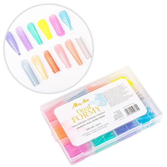 Molly Nails, dual form per ricostruzione unghie, 12 forme colorate, 288 pz. - Lady&Oscar
