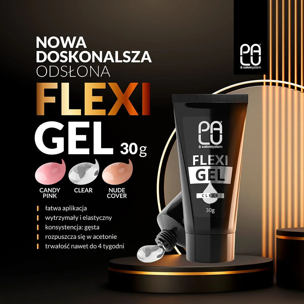 Palu Acrigel Flexy Gel Clear 30g - Lady&Oscar