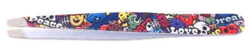 Pinza obliqua cm 9,5  decoro LOVE&PEACE