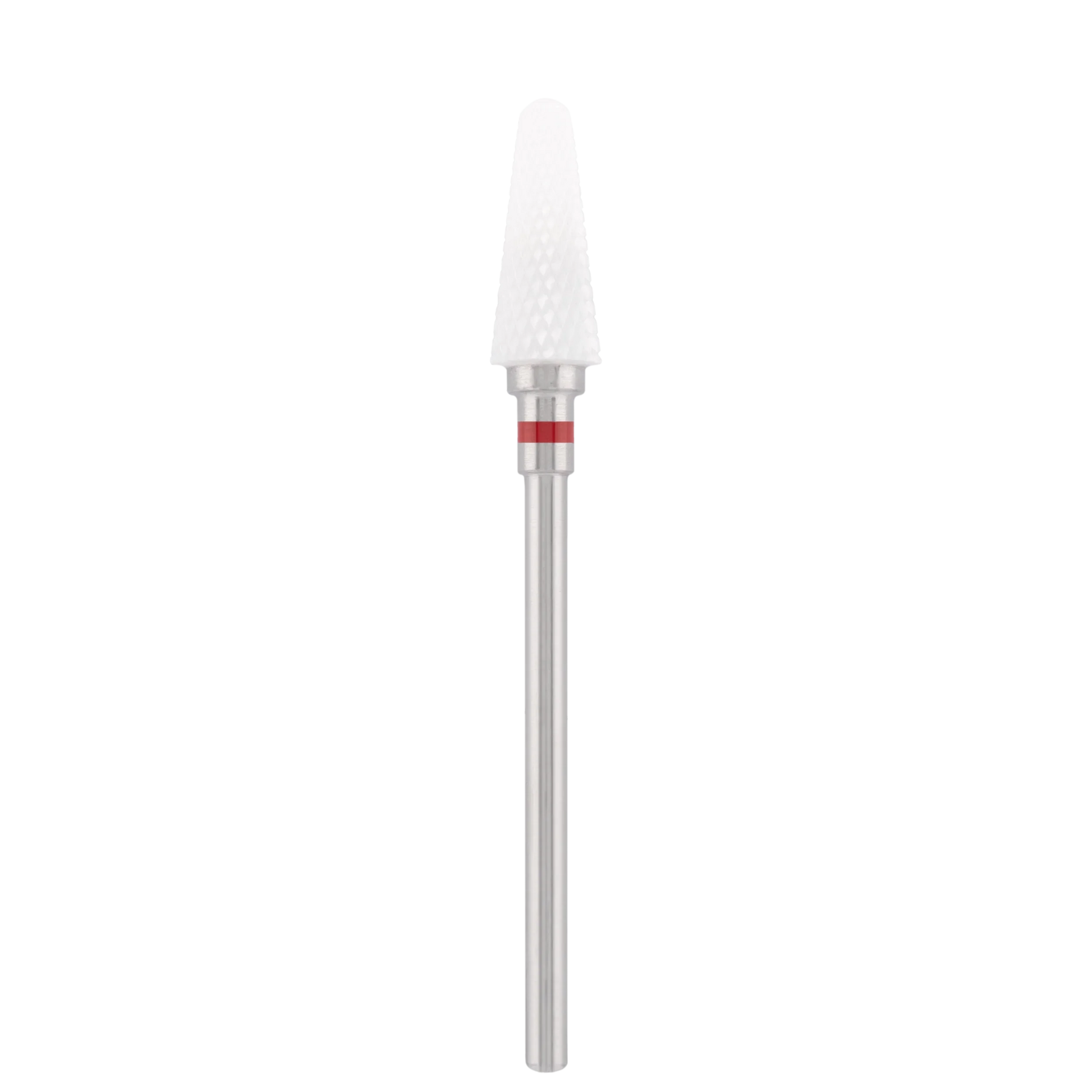 Punta Fresa Ceramic bit "rounded cone" red, L-13,0 mm., Ø4,0 mm - Lady&Oscar