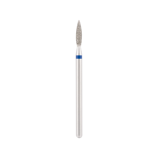 Punta Fresa Diamond bit "flame" safe blue, L- 10,0 mm., Ø2,3 mm. - Lady&Oscar