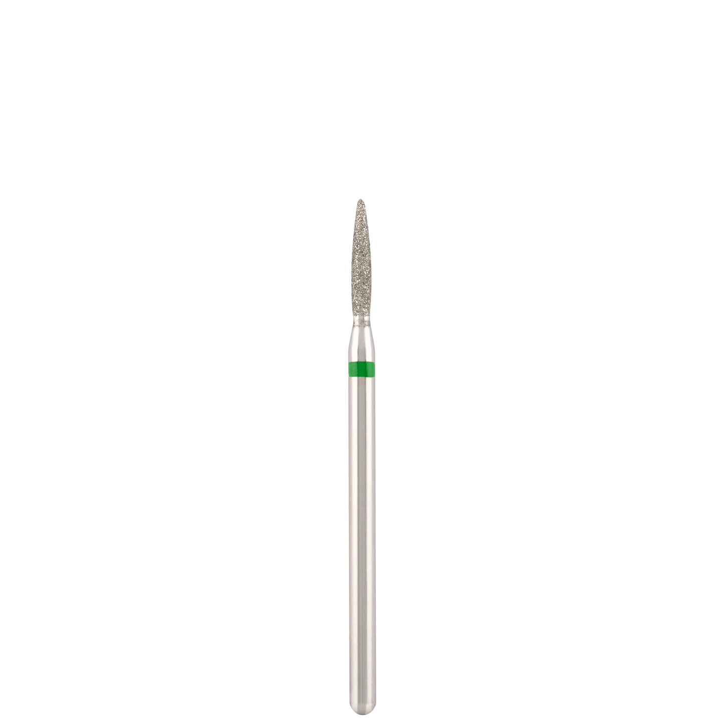 Punta Fresa Diamond bit "flame" safe green, L- 10,0 mm., Ø1,8 mm. - Lady&Oscar