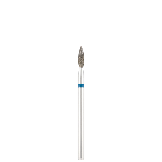 Punta Fresa Diamond bit "flame" sharp blue, L- 10,0 mm., Ø2,3 mm. - Lady&Oscar