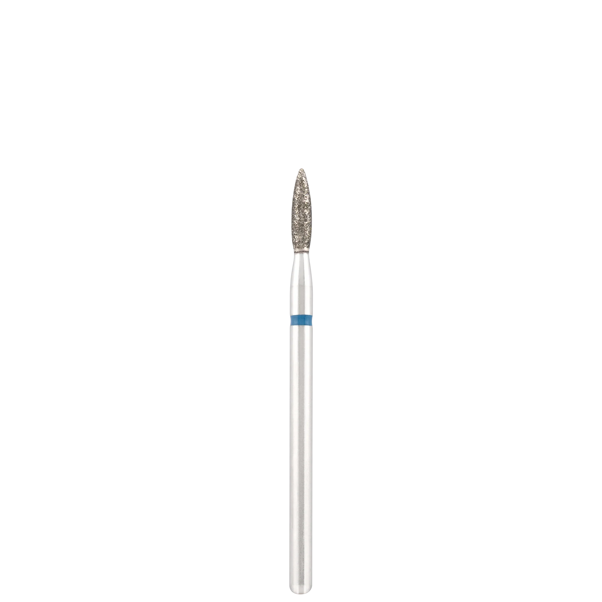 Punta Fresa Diamond bit "flame" sharp blue, L- 8,0 mm., Ø2,1 mm. - Lady&Oscar