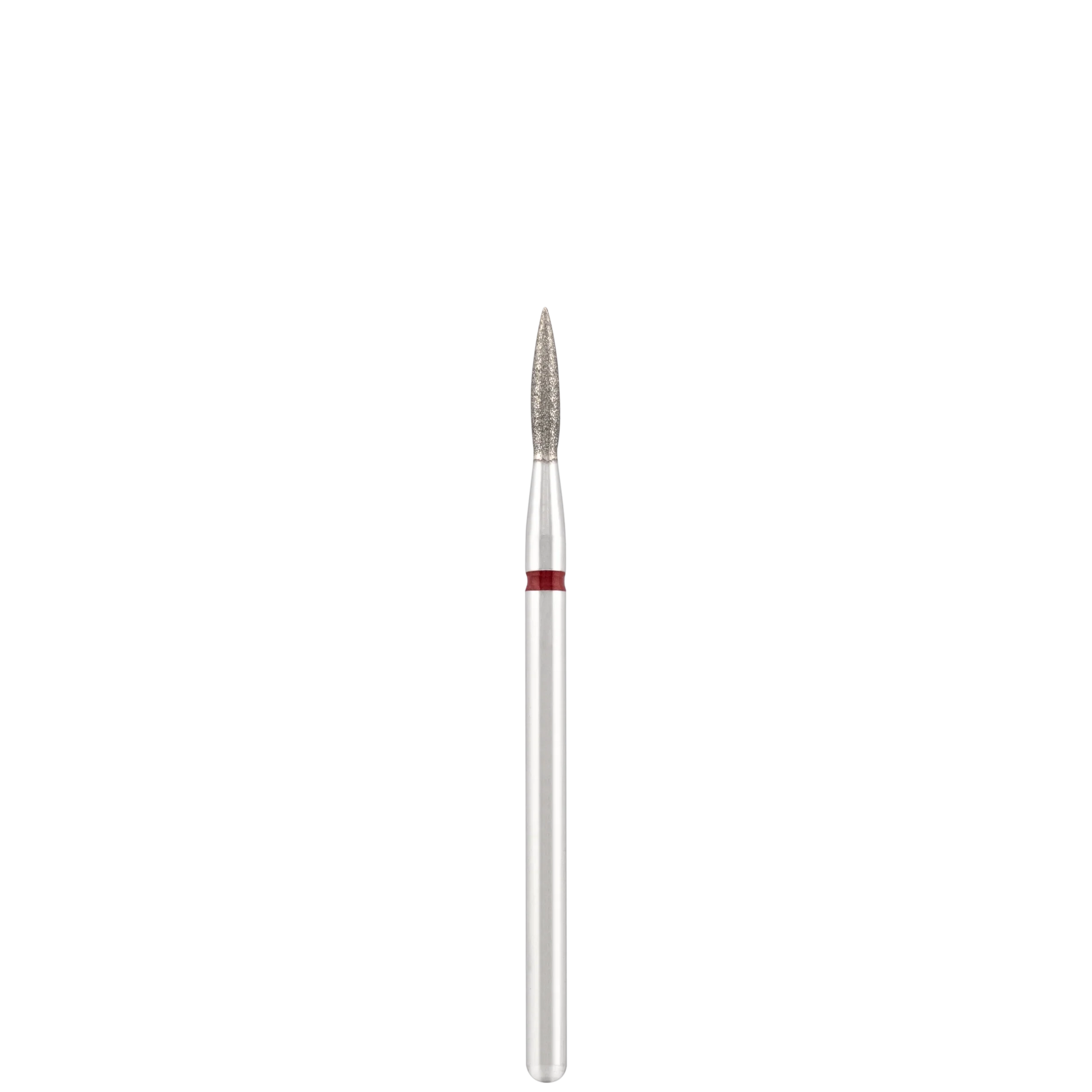 Punta Fresa Diamond bit "flame" sharp red, L- 10,0 mm., Ø1,8 mm. - Lady&Oscar
