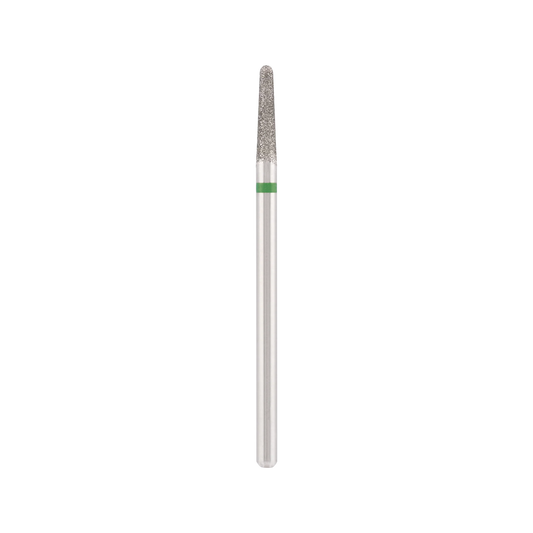 Punta Fresa Diamond bit "rounded cone" green, L-10,0 mm., Ø2,3 mm. - Lady&Oscar