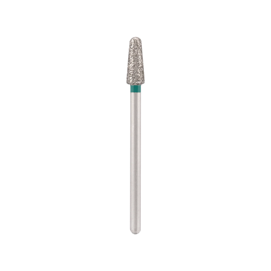 Punta Fresa Diamond bit "rounded cone" green, L-10,0 mm., Ø4,0 mm. - Lady&Oscar
