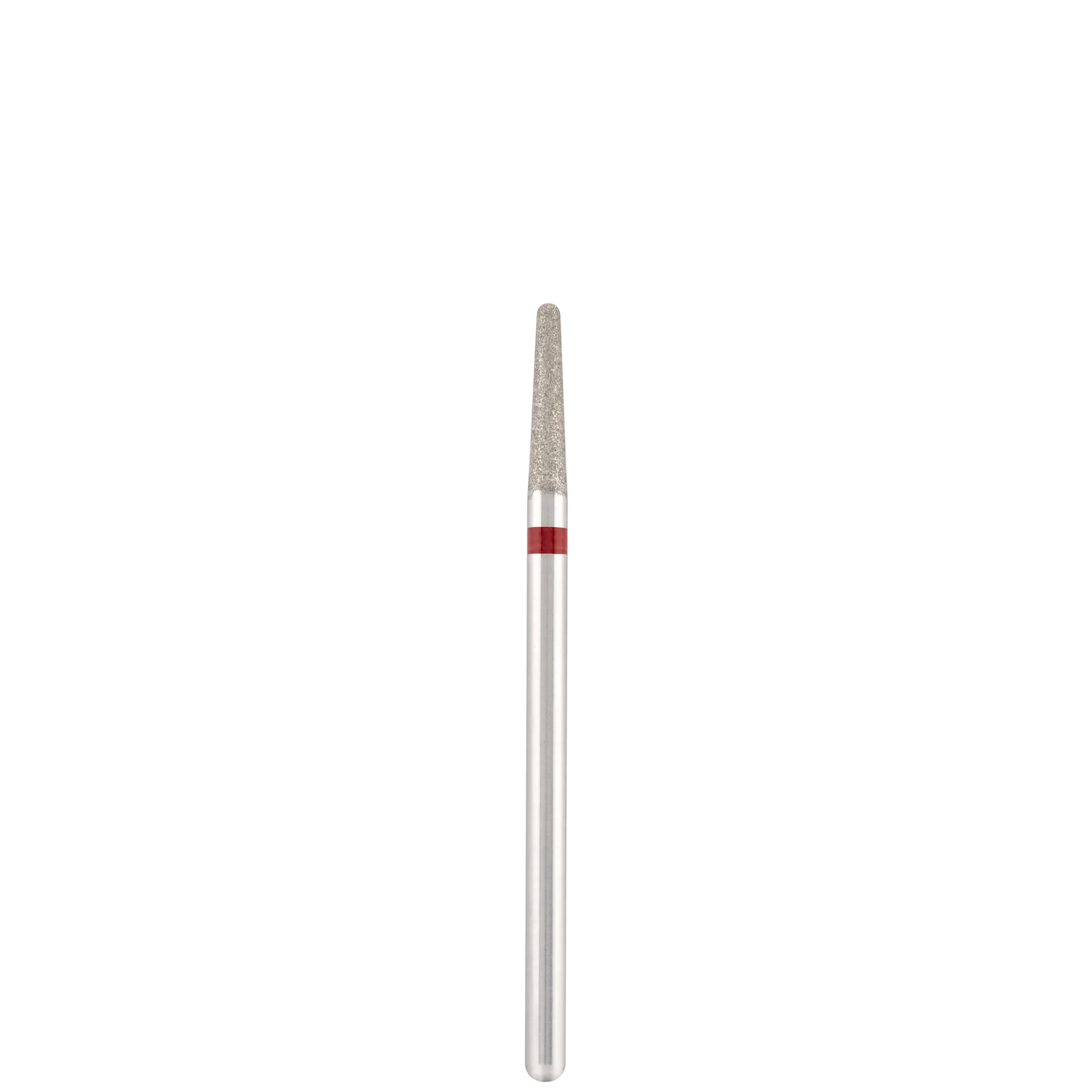 Punta Fresa Diamond bit "rounded cone" red, L-10,0 mm., Ø2,3 mm. - Lady&Oscar