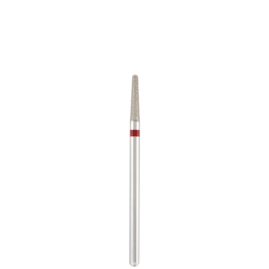 Punta Fresa Diamond bit "rounded cone" red, L-10,0 mm., Ø2,3 mm. - Lady&Oscar