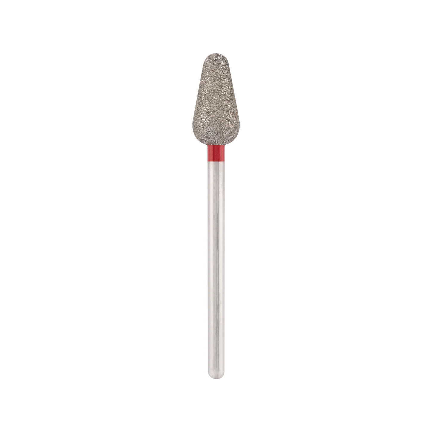 Punta Fresa Diamond bit "rounded drop" red, L- 12,5 mm., Ø6,5 mm. - Lady&Oscar