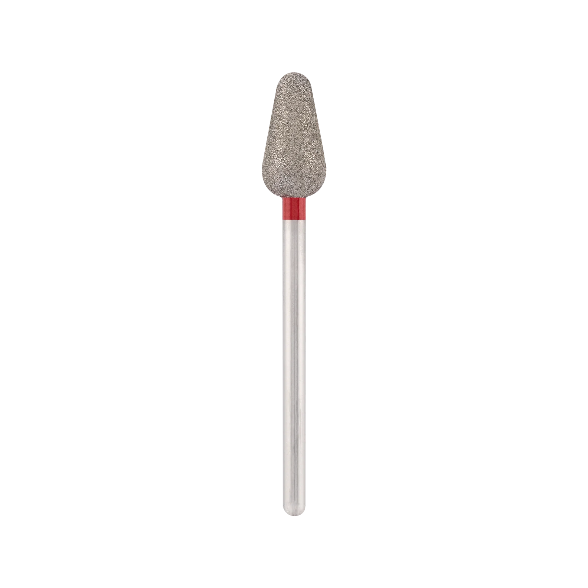 Punta Fresa Diamond bit "rounded drop" red, L- 12,5 mm., Ø6,5 mm. - Lady&Oscar