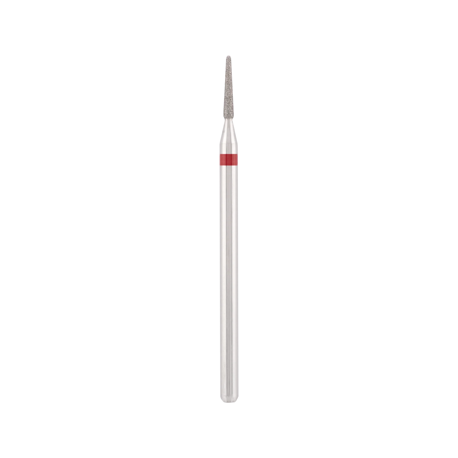 Punta Fresa Diamond bit "rounded needle" red, L-8,2 mm., Ø1,4 mm. - Lady&Oscar