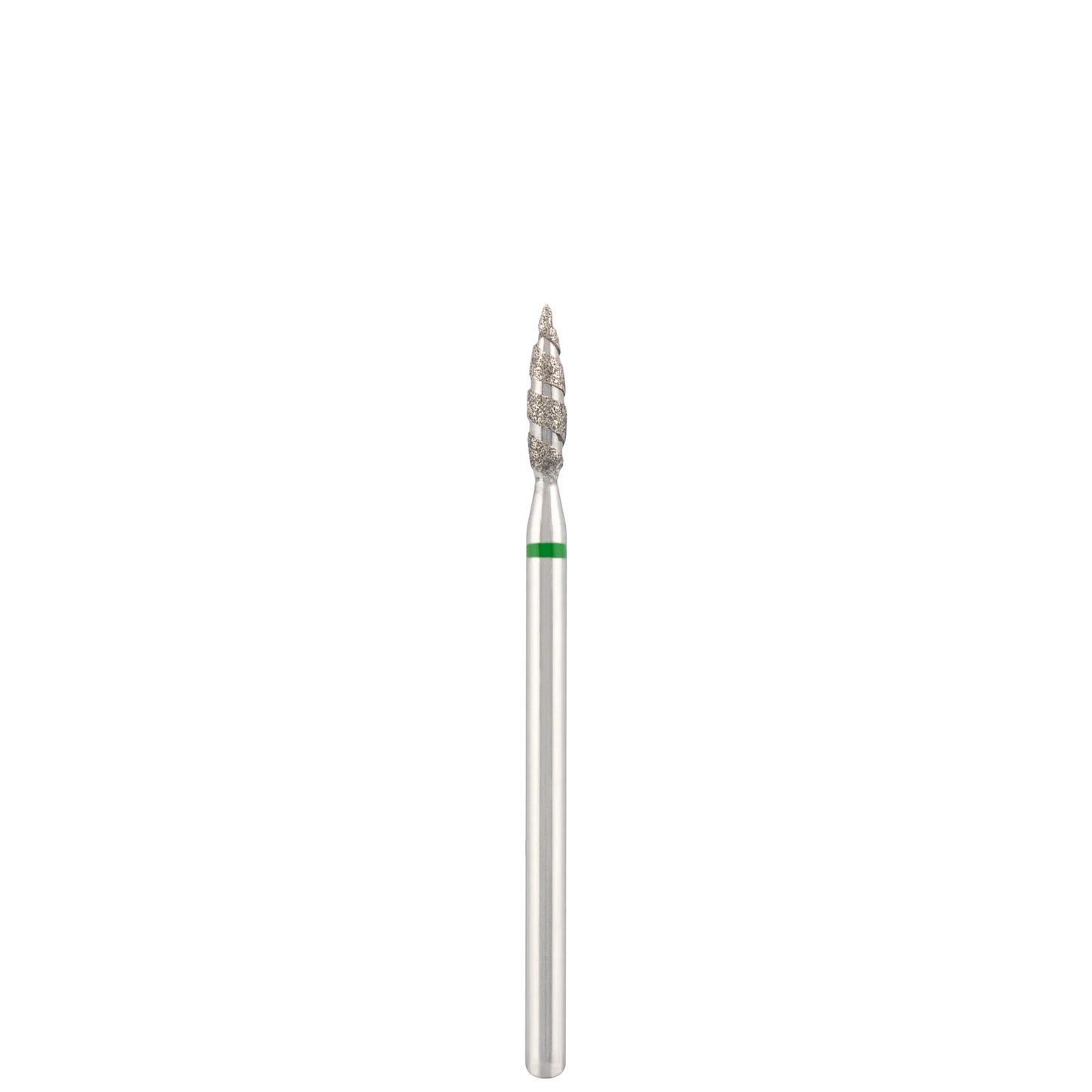 Punta Fresa Diamond bit "tornado" green, L- 10,0 mm., Ø2,3 mm. - Lady&Oscar
