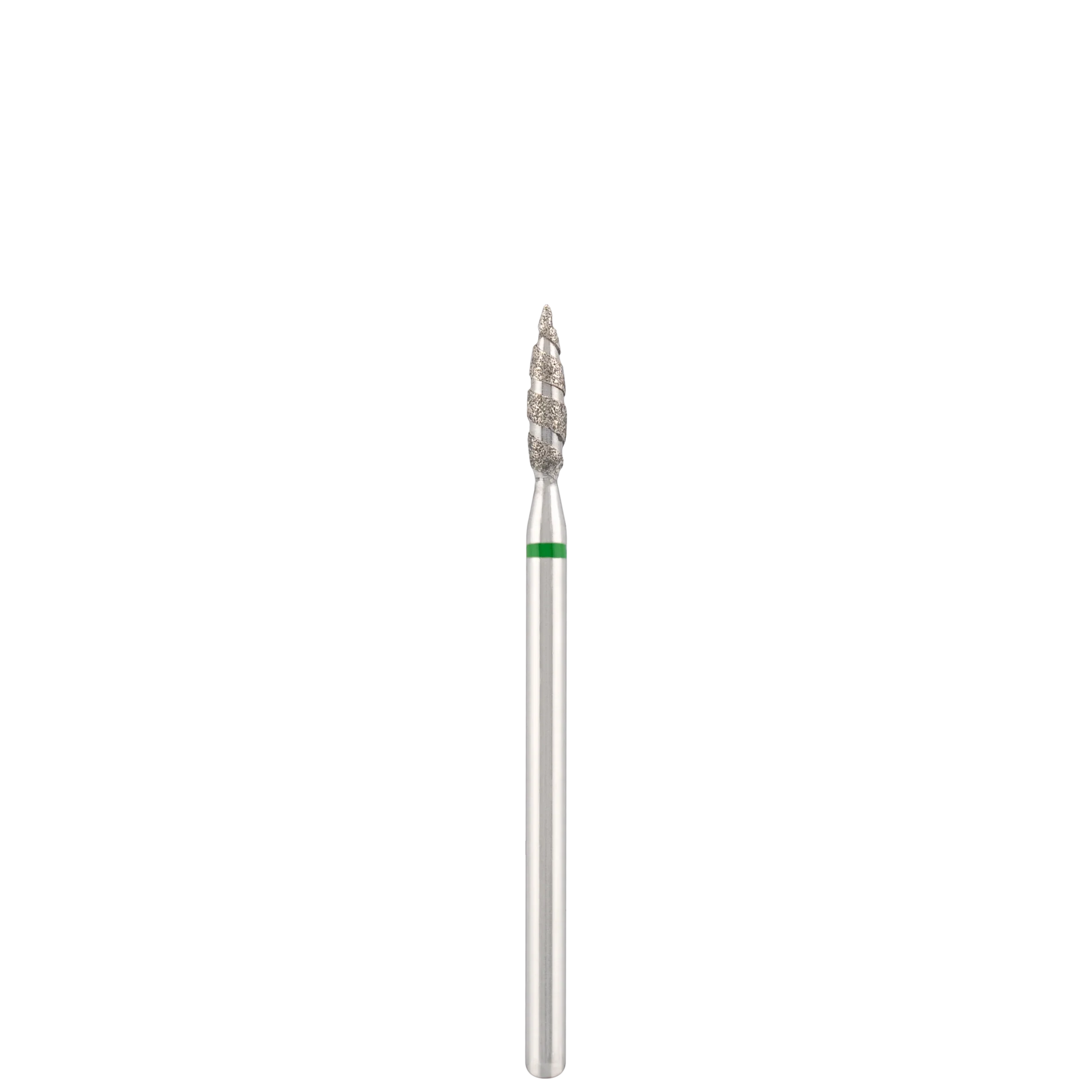 Punta Fresa Diamond bit "tornado" green, L- 10,0 mm., Ø2,3 mm. - Lady&Oscar