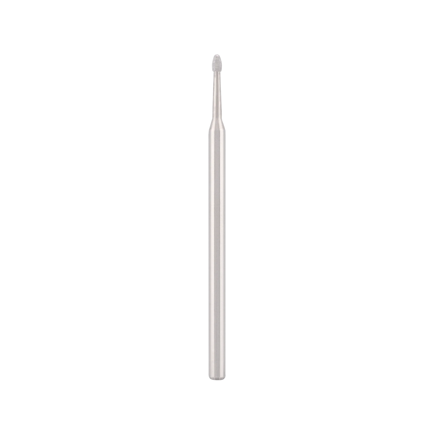 Punta Fresa Stainless steel bit "drop" non abrasive, for gentle removal nails, L-2,5 mm., Ø1,3 mm. - Lady&Oscar