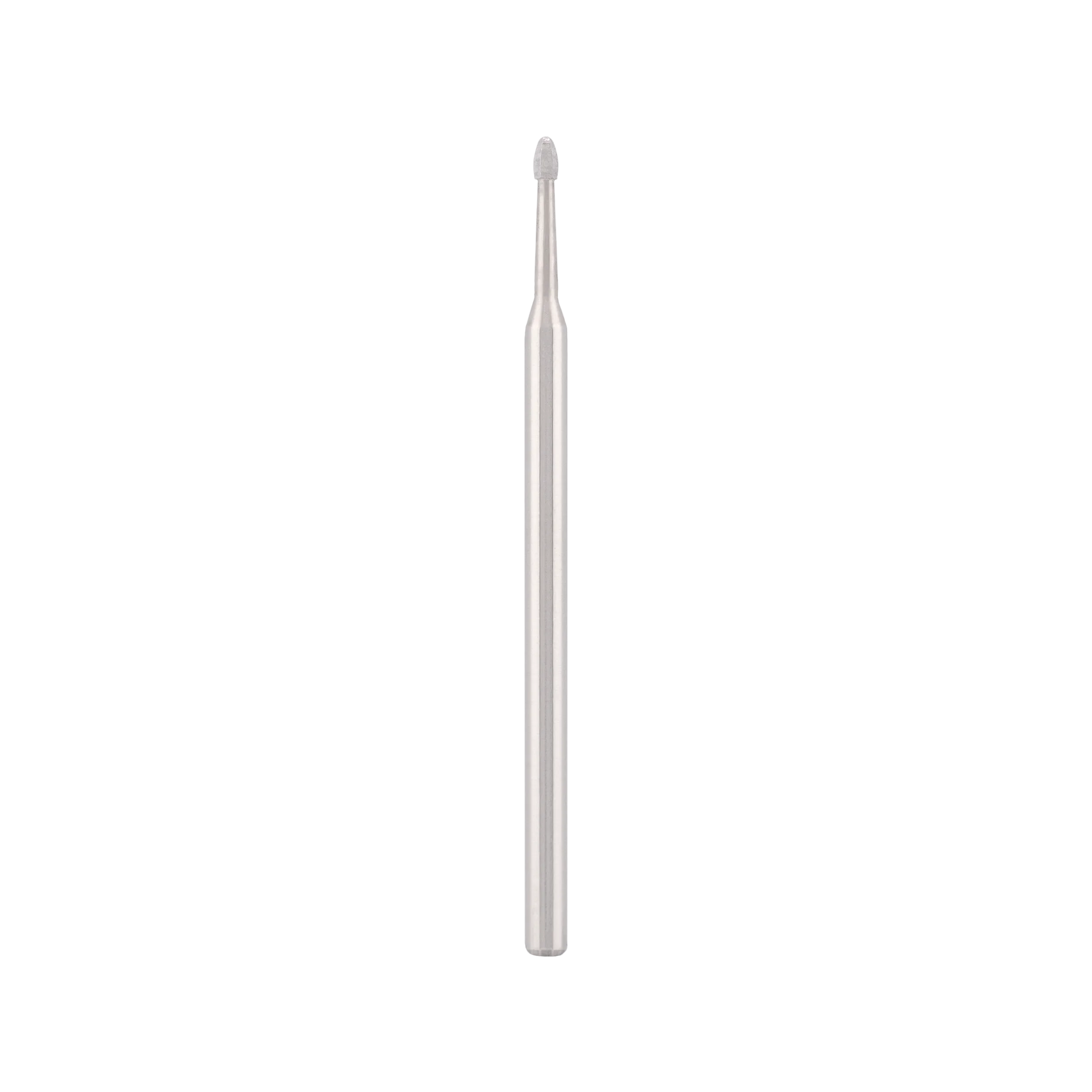 Punta Fresa Stainless steel bit "drop" non abrasive, for gentle removal nails, L-2,5 mm., Ø1,3 mm. - Lady&Oscar