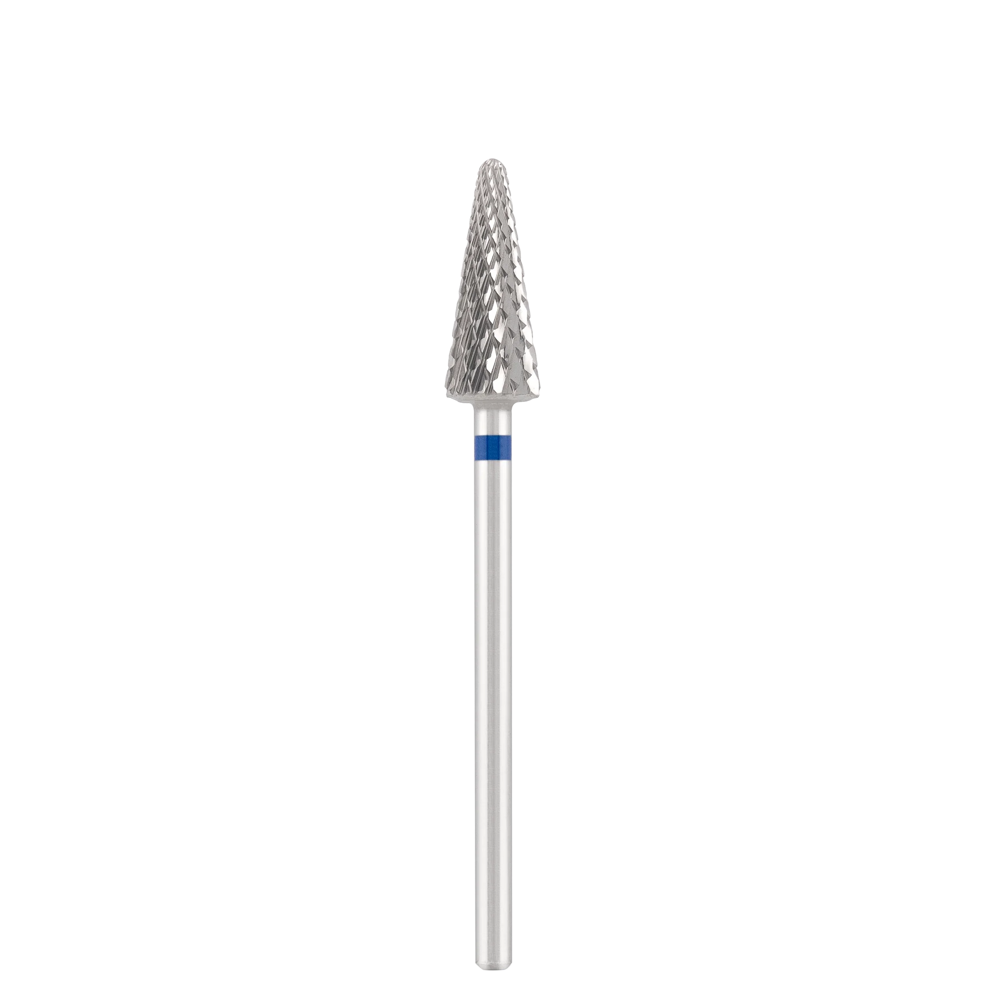 Punta Fresa Tungsten carbide bit "cone" blue, L-15,0 mm., Ø6,0 mm - Lady&Oscar