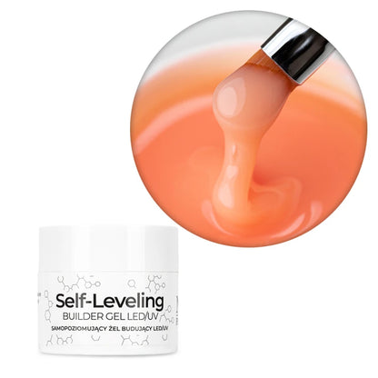 NTN Premium Builder Gel Self Leveling Orange 15 g, HEMA/Di-HEMA free