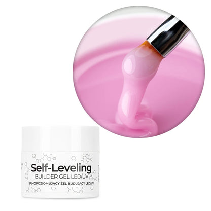 NTN Premium Builder Gel Self Leveling Soft Pink 15 g, HEMA/Di-HEMA free