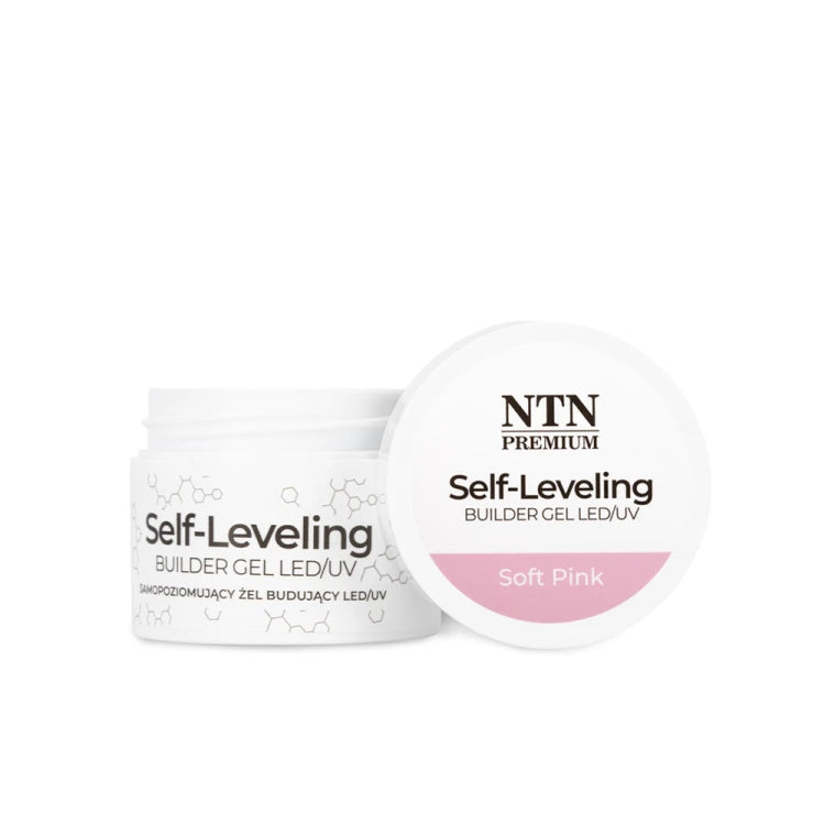 NTN Premium Builder Gel Self Leveling Soft Pink 15 g, HEMA/Di-HEMA free - Lady&Oscar
