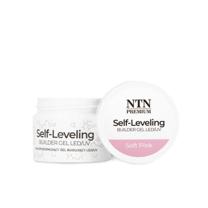 NTN Premium Builder Gel Self Leveling Soft Pink 15 g, HEMA/Di-HEMA free - Lady&Oscar