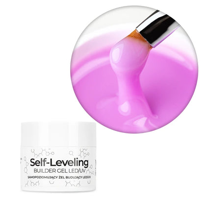 NTN Premium Builder Gel Self Leveling Violet 15 g, HEMA/Di-HEMA free