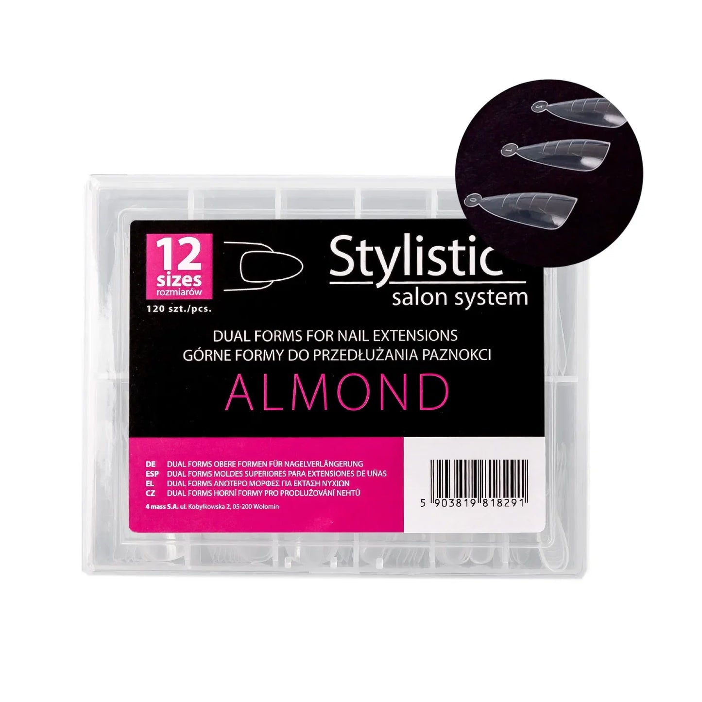 Stylistic Dual Forms Almond 120 pcs