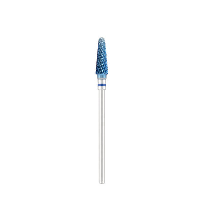 Vista alternativa di Tungsten carbide bit "rounded cone" blue (blue coating), L-13,0 mm., Ø4,5 mm