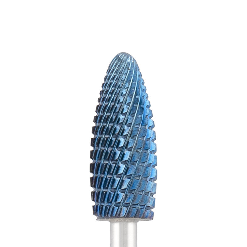 Vista alternativa di Tungsten carbide bit "Reversable corn" blue (blue coating), L-15,0 mm., Ø6,0 mm