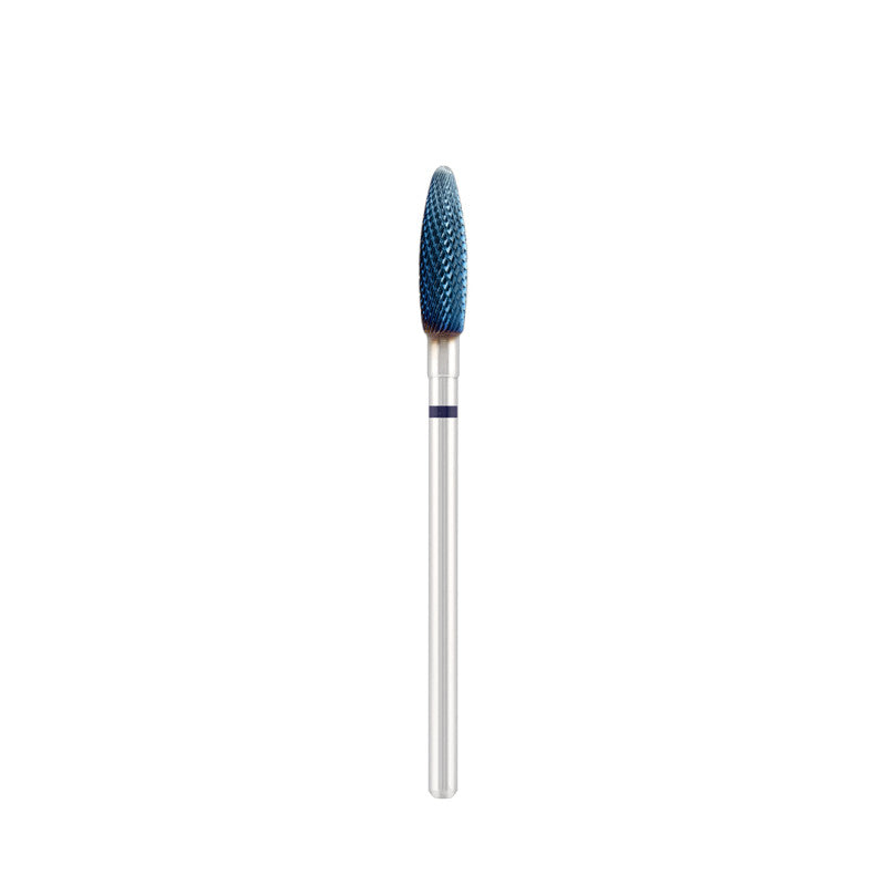 Tungsten carbide bit "Reversable corn" blue (blue coating), L-13,0 mm., Ø4,0 mm