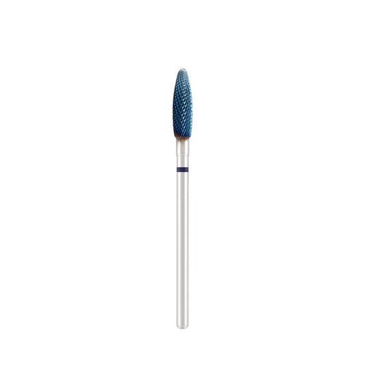 Tungsten carbide bit "Reversable corn" blue (blue coating), L-13,0 mm., Ø4,0 mm