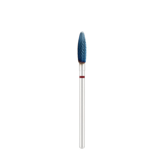 Tungsten carbide bit "Reversable corn" red (blue coating), L-13,0 mm., Ø4,0 mm