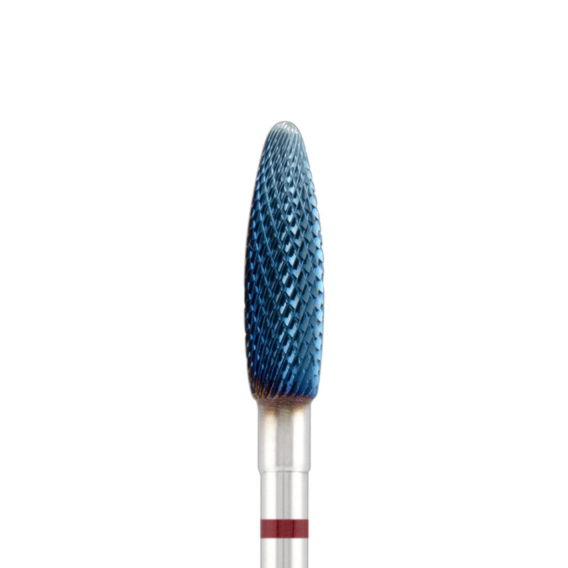 Tungsten carbide bit "Reversable corn" red (blue coating), L-13,0 mm., Ø4,0 mm
