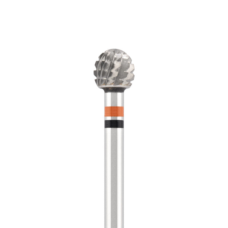 Vista alternativa di Tungsten carbide bit "ball" red-black, L-4,0 mm., Ø4,0 mm