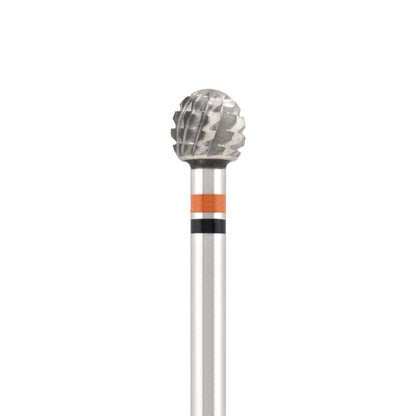 Vista alternativa di Tungsten carbide bit "ball" red-black, L-4,0 mm., Ø4,0 mm