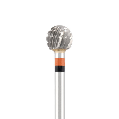 Vista alternativa di Tungsten carbide bit "ball" red-black, L-5,0 mm., Ø5,0 mm