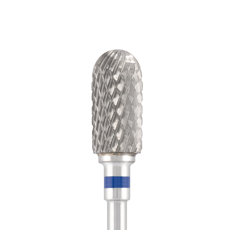 Vista alternativa di Tungsten carbide bit "rounded cylinder" blue, L-13,0 mm., Ø6,8 mm