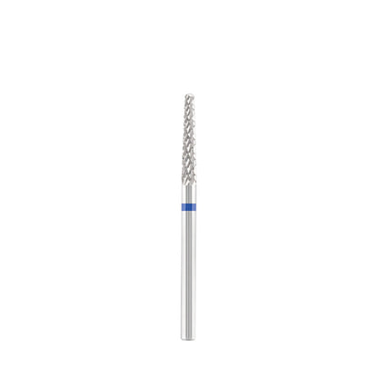 Dettaglio di Tungsten carbide bit "cone" blue, L-14,0 mm., Ø2,0 mm