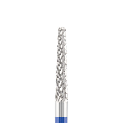 Vista alternativa di Tungsten carbide bit "cone" blue, L-14,0 mm., Ø2,0 mm