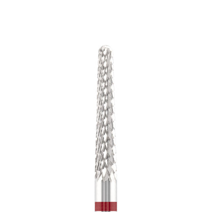 Vista alternativa di Tungsten carbide bit "cone" red, L-14,0 mm., Ø2,0 mm