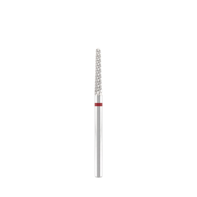 Dettaglio di Tungsten carbide bit "cone" red, L-14,0 mm., Ø2,0 mm