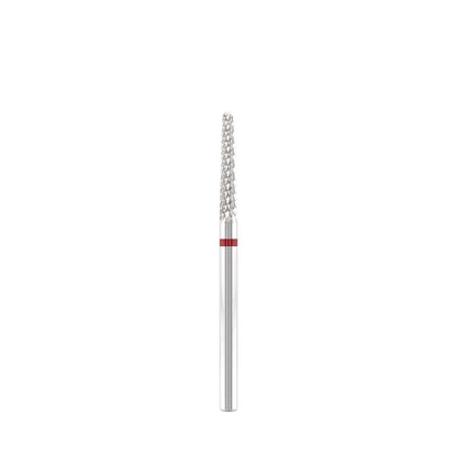 Dettaglio di Tungsten carbide bit "cone" red, L-14,0 mm., Ø2,0 mm