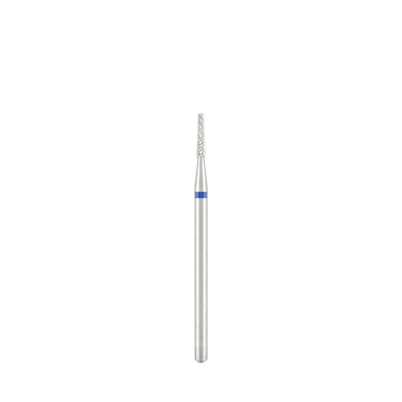 Dettaglio di Tungsten carbide bit "rounded cone" blue, L-7,0 mm., Ø2,0 mm