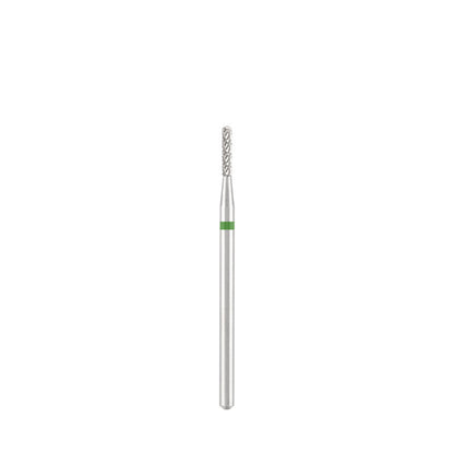 Dettaglio di Tungsten carbide bit "rounded cone" green, L-7,0 mm., Ø2,0 mm