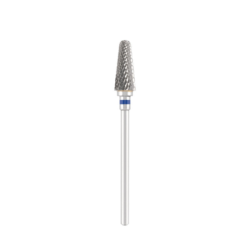 Dettaglio di Tungsten carbide bit "rounded cone" blue, L-13,0 mm., Ø6,0 mm