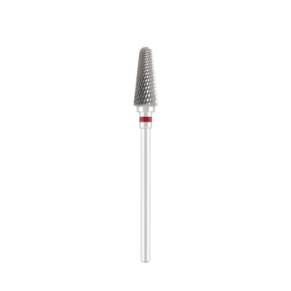 Dettaglio di Tungsten carbide bit "rounded cone" red, L-13,0 mm., Ø6,0 mm